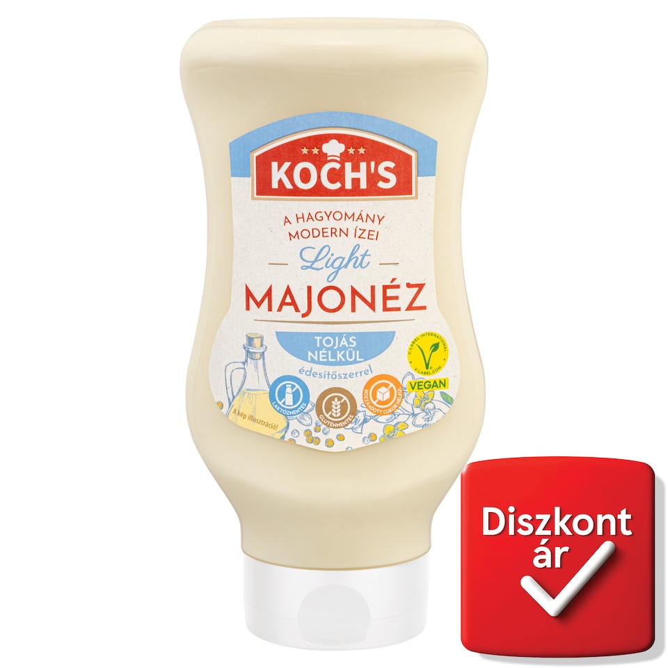 KOCH'S Light majonéz tojás nélkül, édesítőszerrel 450 g