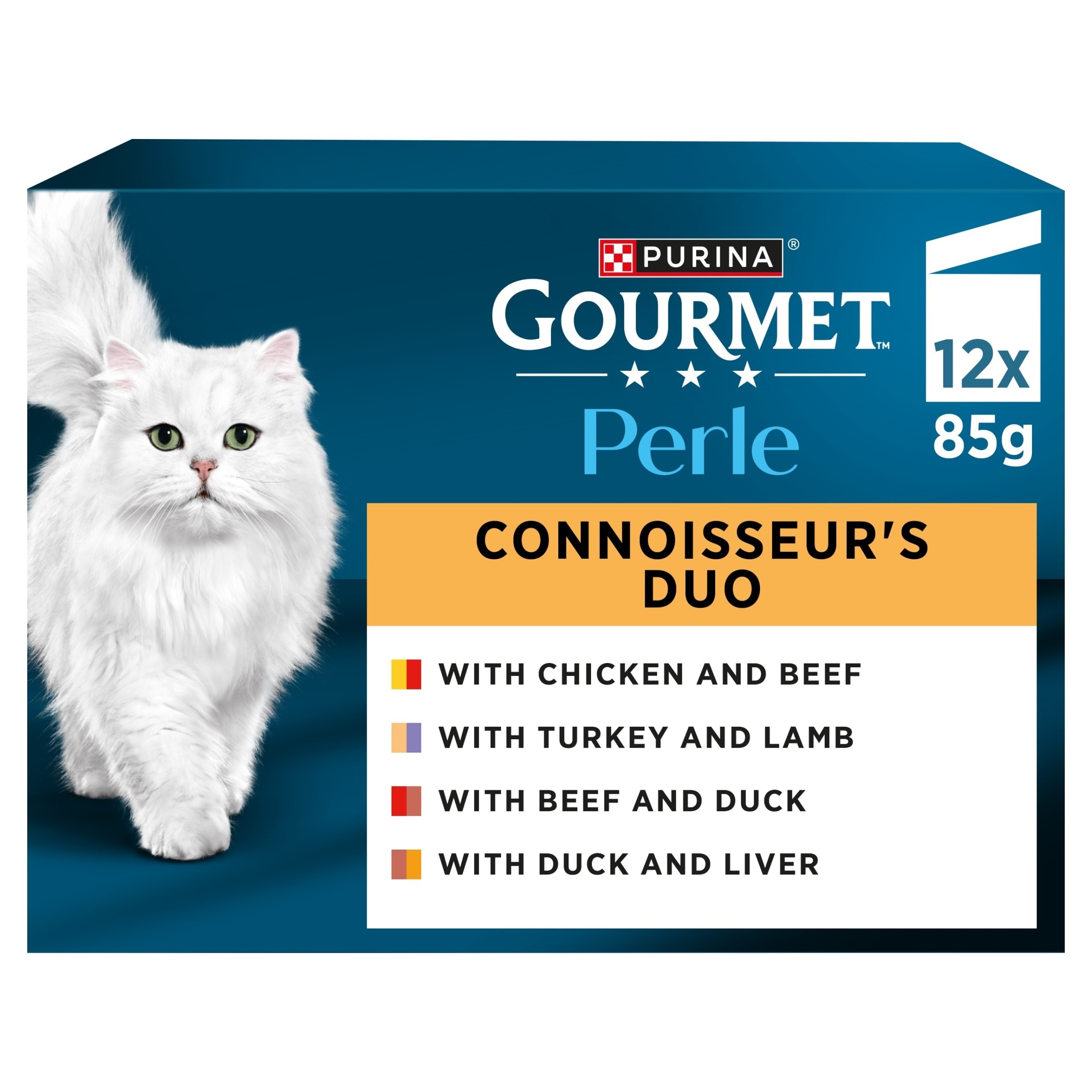 GOURMET Perle Connoisseur's Collection in Gravy Wet Cat Food 12x85g