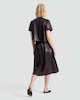 image 3 of OH ME OH MY Faux Leather Co-ord Midi Skirt in Black