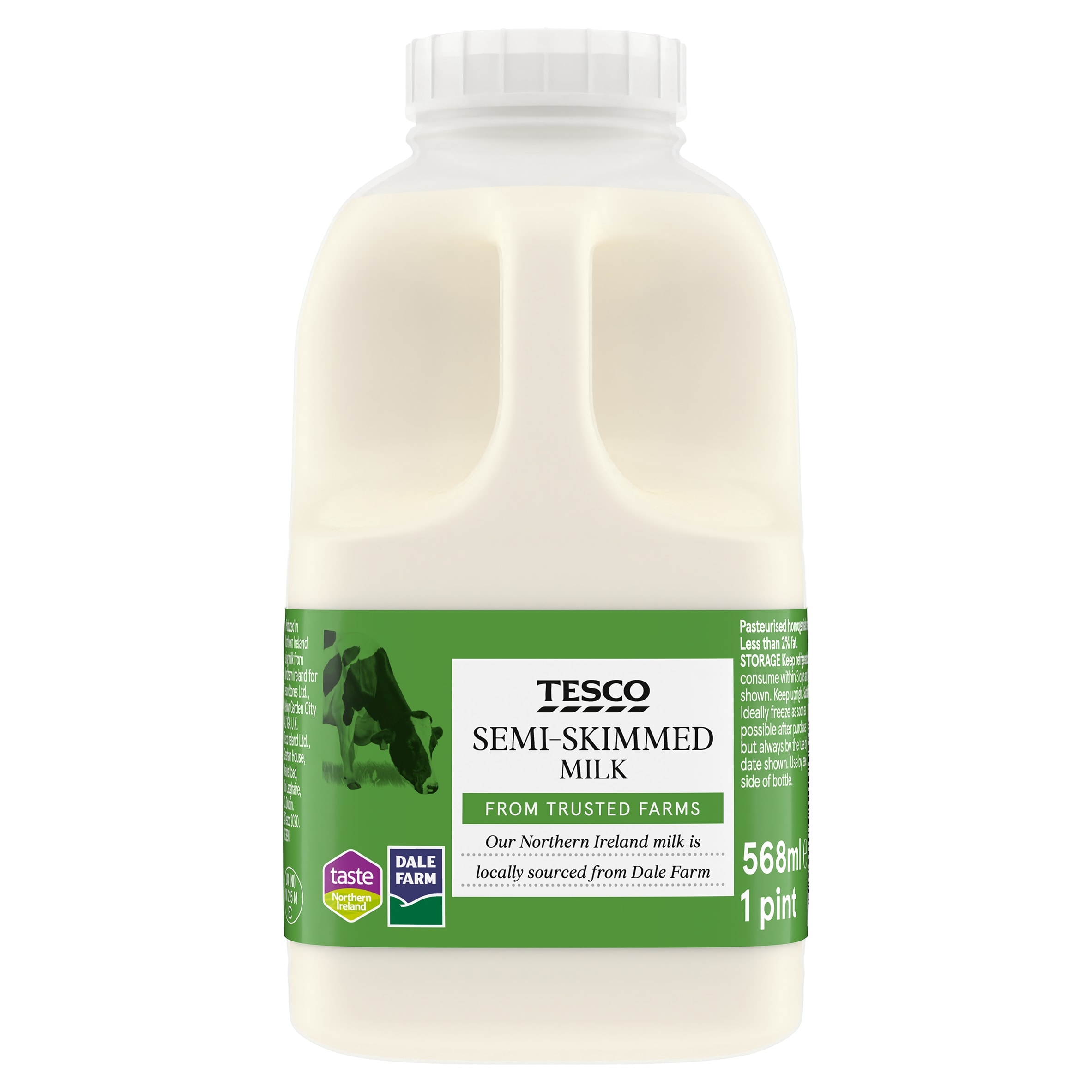 Tesco Ni Semi Skimmed Milk 568Ml - Tesco Groceries