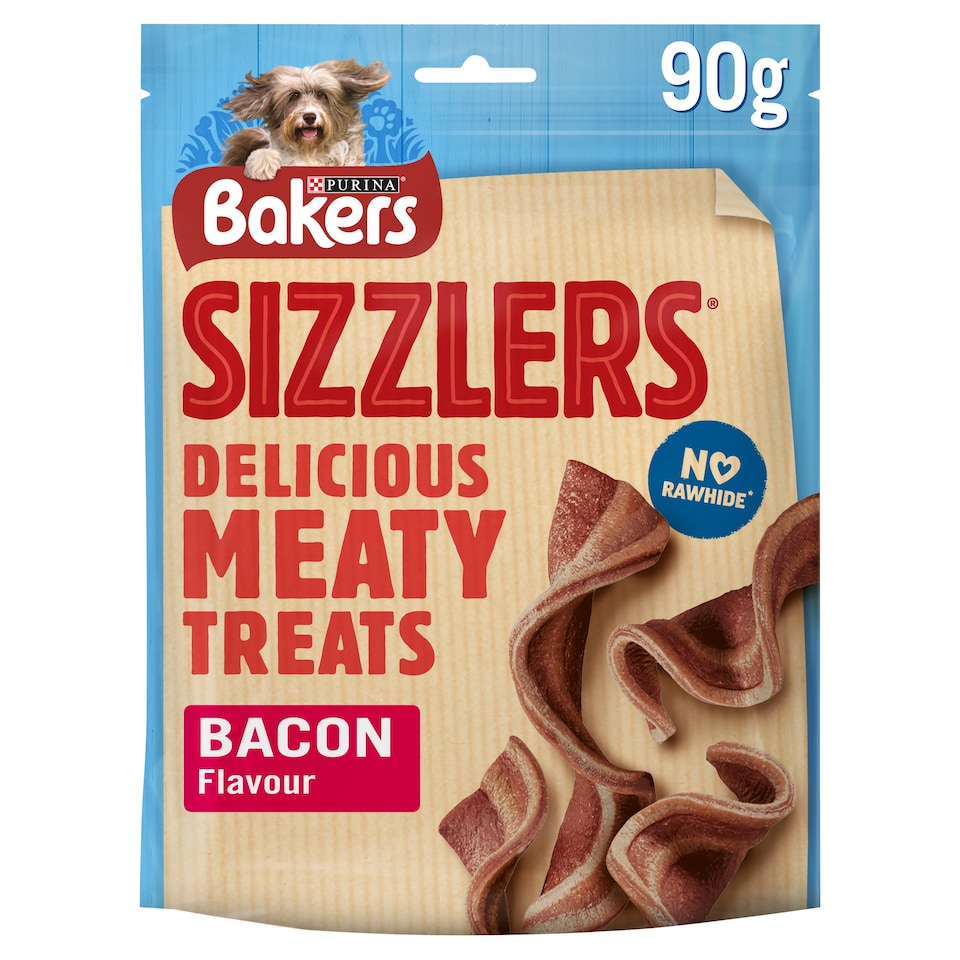 image 1 of Bakers Sizzlers Dog Treats Bacon 90G