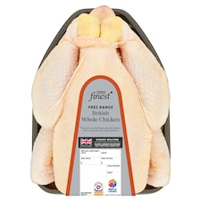 Tesco Finest Free Range Whole Chicken 1.9kg-2.3kg (Serves 5-6)