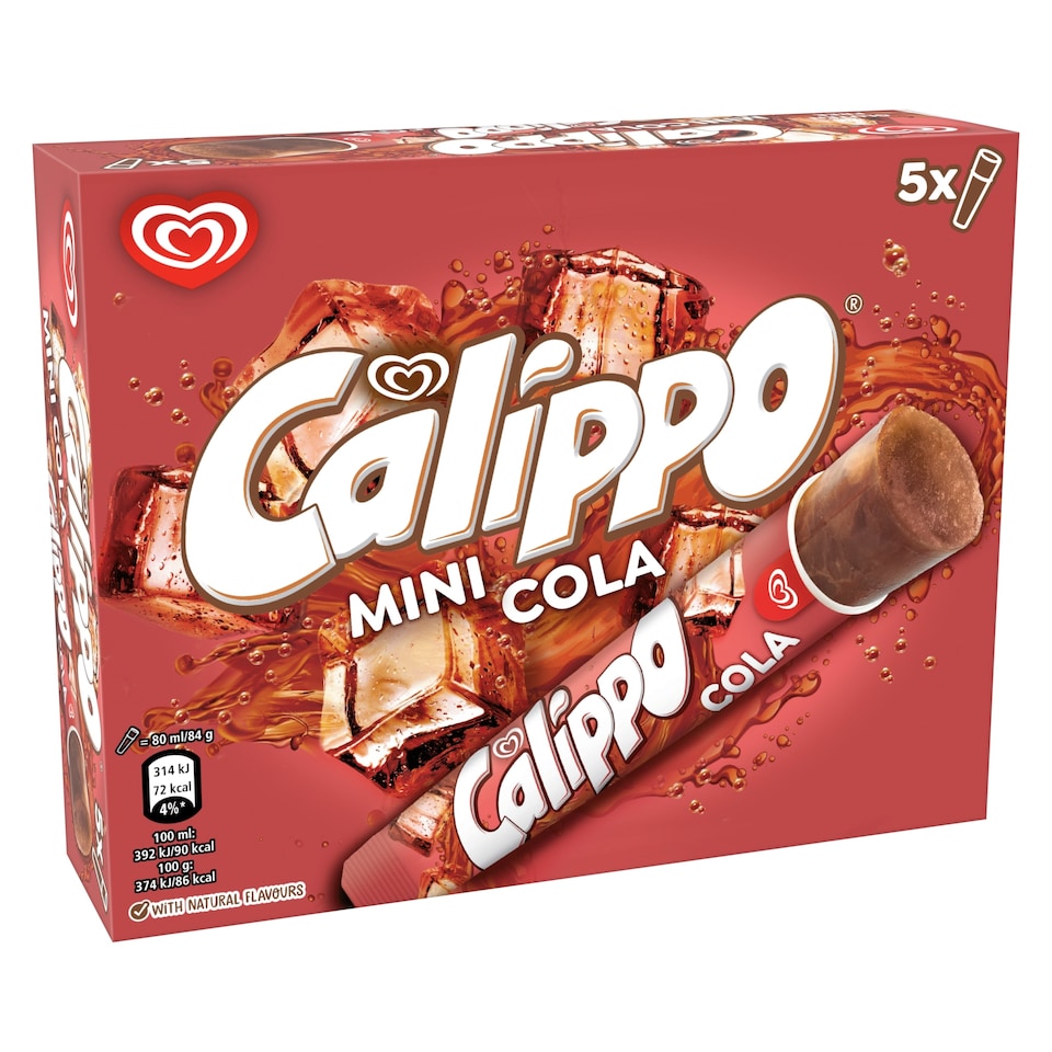 image 1 of Wall's Calippo Mini Cola Ice Lollies 5x80ml