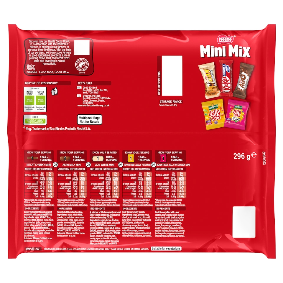 image 1 of Nestle Mini Mix Selection Box 296g