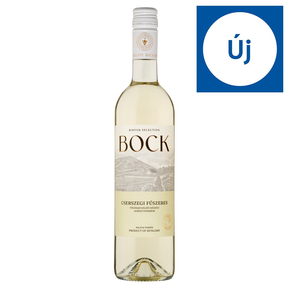 Bock Cserszegi Fűszeres száraz fehérbor 12% 750 ml  1. kép