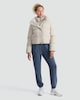 image 2 of F&F Active Cropped High Neck Puffer Jacket in Neutral