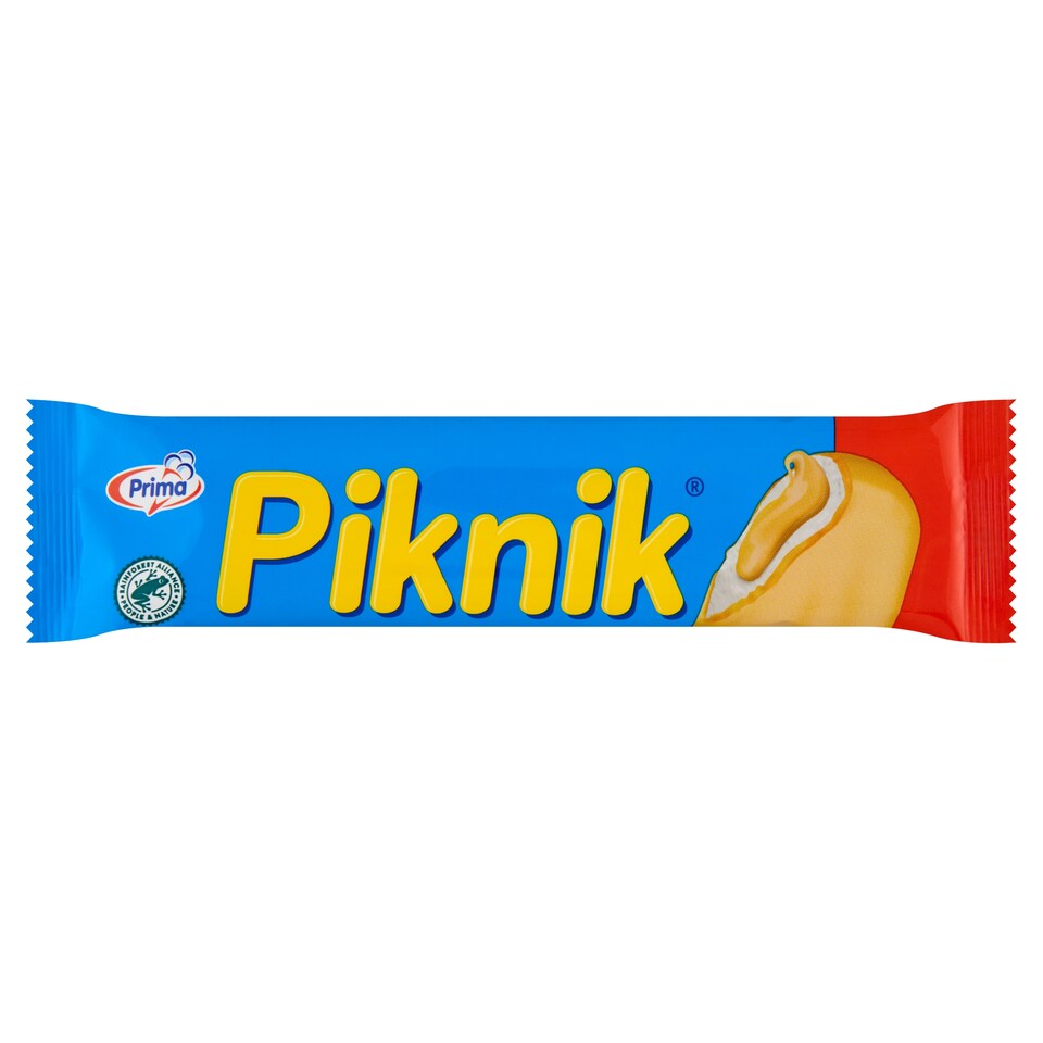 Obrázek 1 pro produkt Prima Piknik Mražený krém s rostlinným tukem s mléčnou příchutí v bílé polevě 50ml