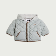 F&F Baby Quilted Bear Jacket in Grey