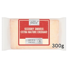 Tesco Finest Hickory Smoked Extra Mature Cheddar Cheese 300g