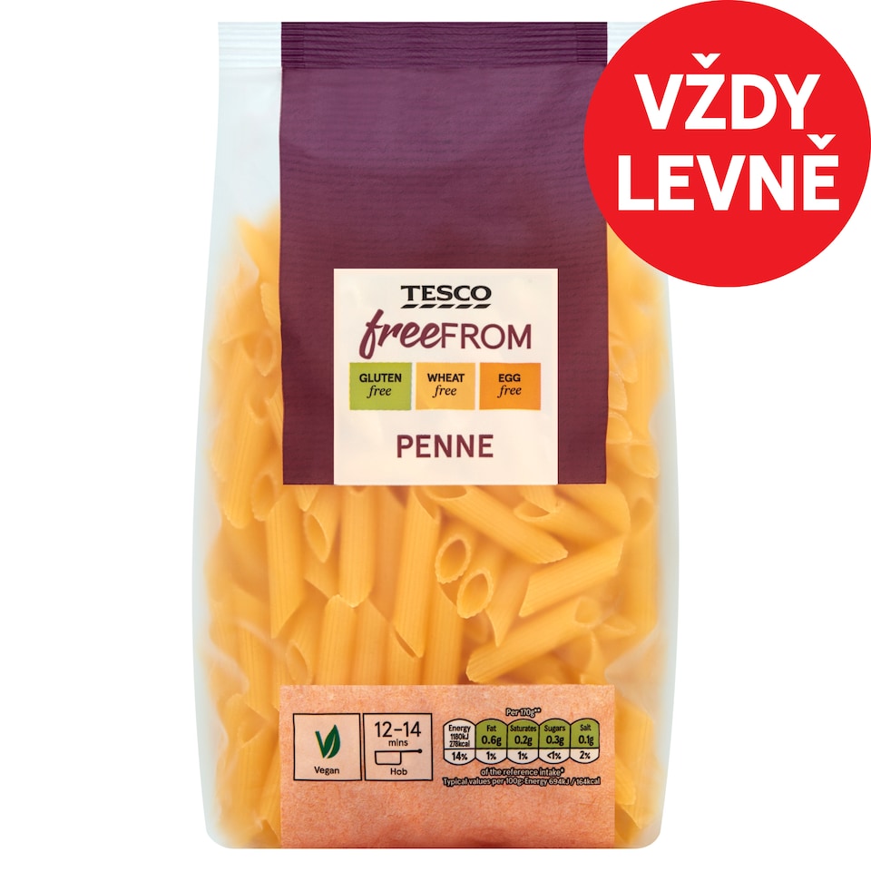 Tesco Free From Penne 500g