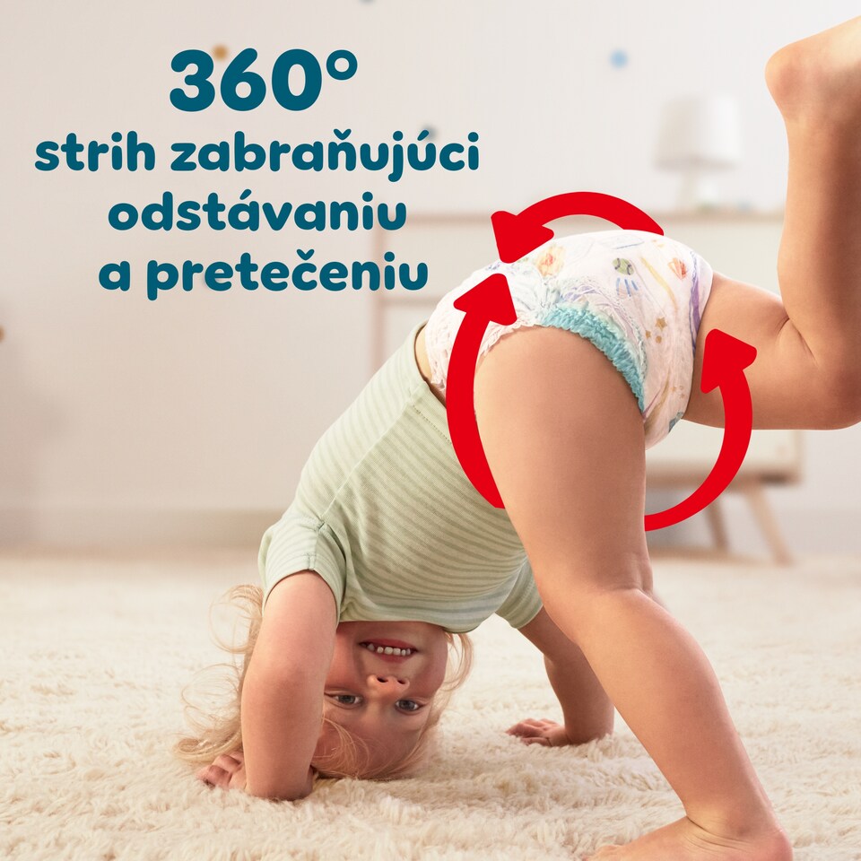 obrázok 1 z Pampers Active Baby plienkové nohavičky veľkosť 3, 56 plienok, 6kg-11kg