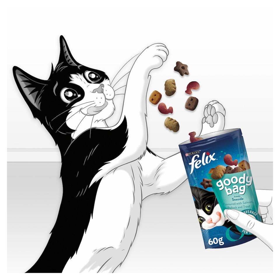 image 1 of Felix Goody Bag Cat Treats Seaside Mix 60G