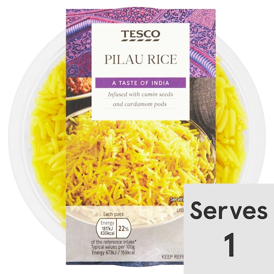 Tesco Indian Pilau Rice 270G Tesco Groceries