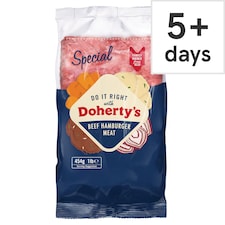 Dohertys Speciality Hamburger Meat 454G