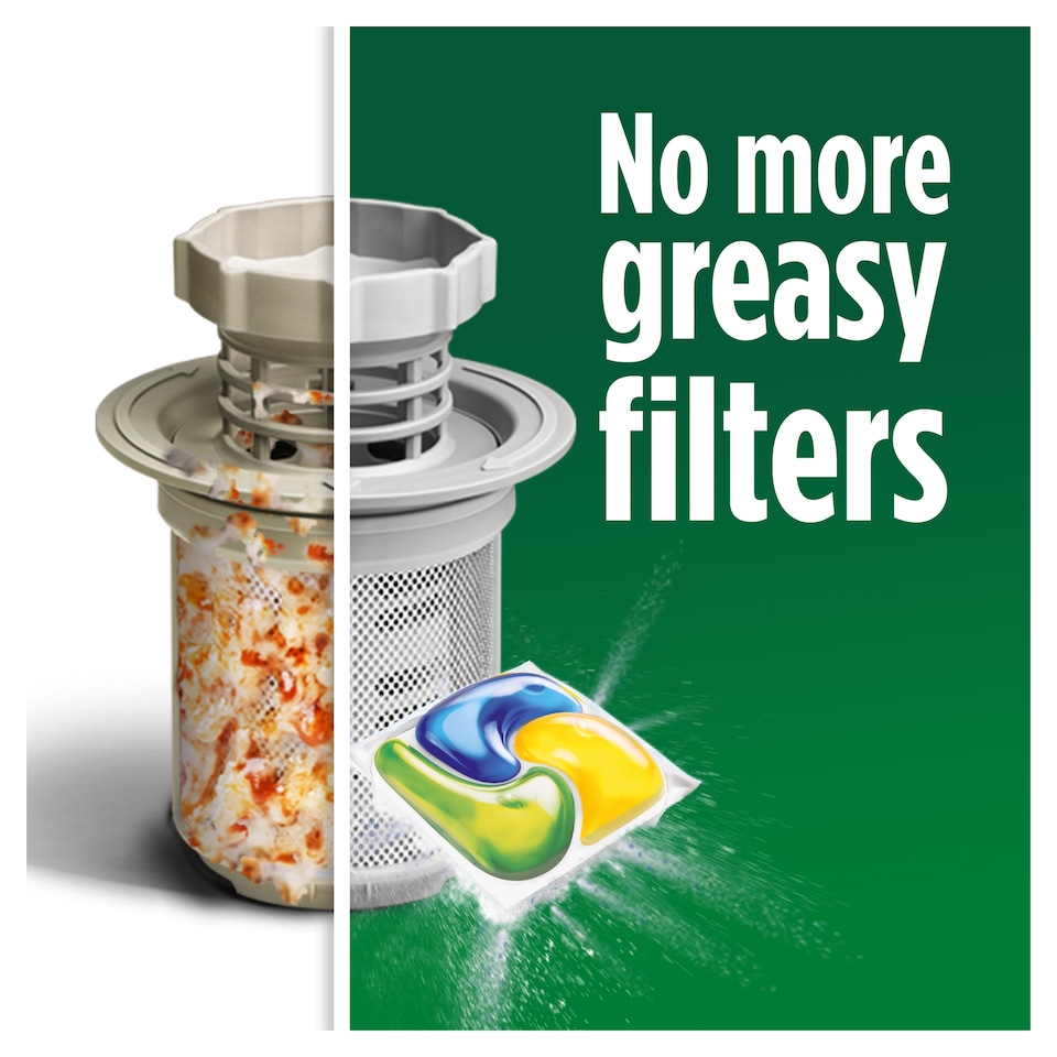 image 1 of Fairy Platinum All in One Dishwasher Tablets - Lemon 51 Pack 760g