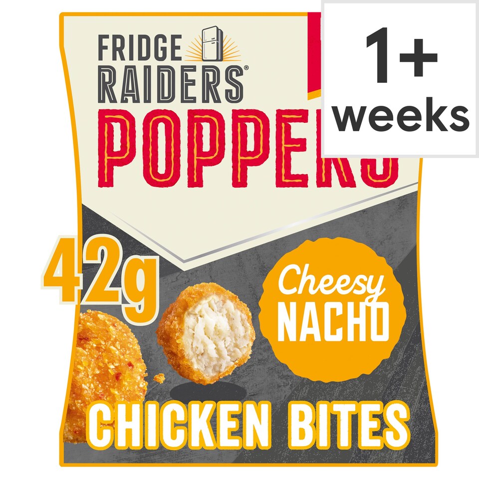 Fridge Raiders Poppers Cheese Nacho 42g Tesco Groceries