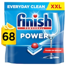 Finish Power All In One Lemon 68s Dishwasher Tablets 1.088kg