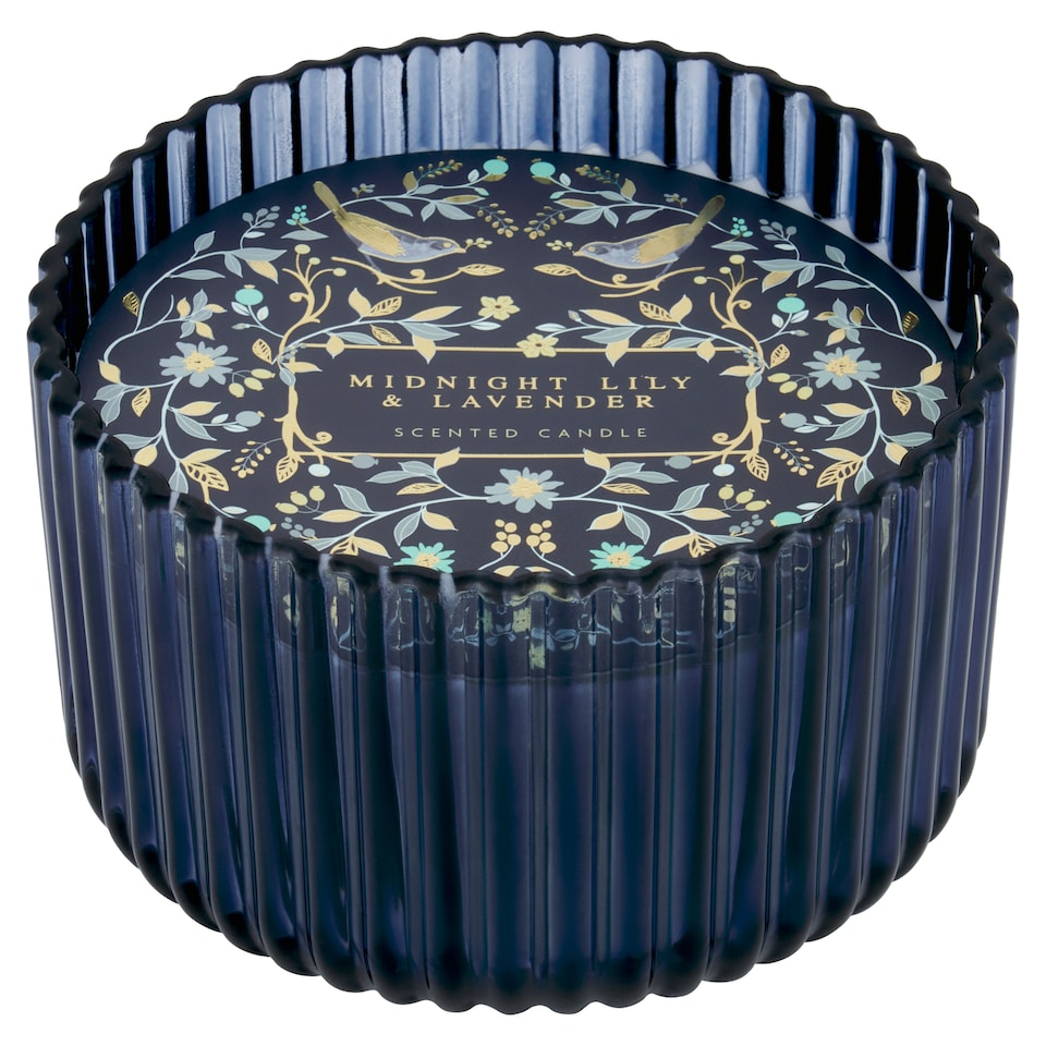 image 1 of F&F Home Winter Midnight Lily & Lavender Multiwick Candle 420G