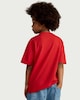 image 3 of F&F Boys Pure Cotton Oversized Football T-Shirt in Red
