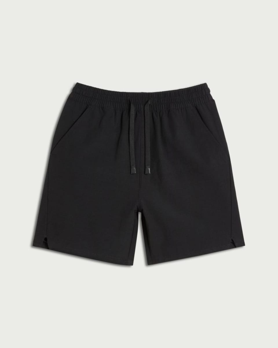 image 1 of F&F Active Boys Cotton Blend Shorts in Black