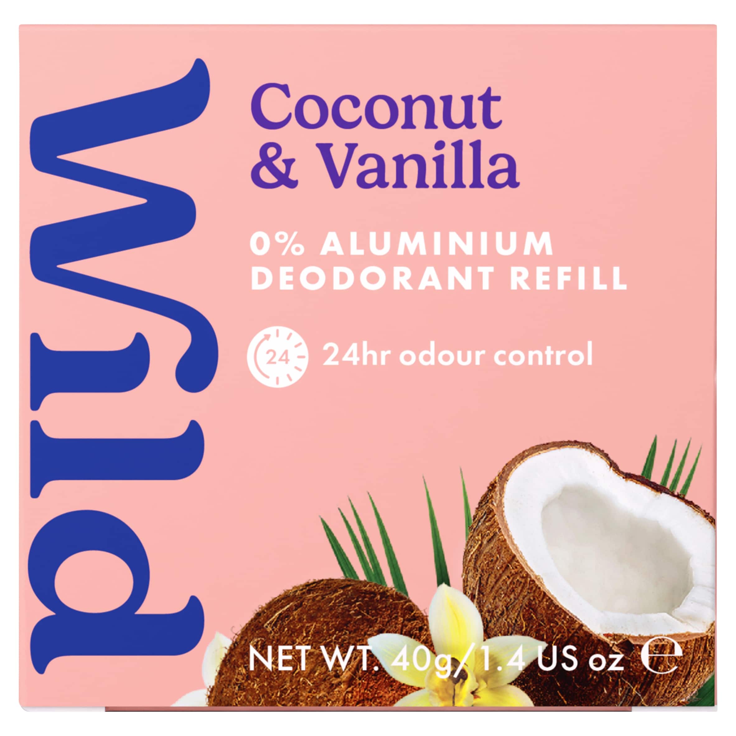 Wild Natural Deodorant Refill - Coconut & Vanilla 40g