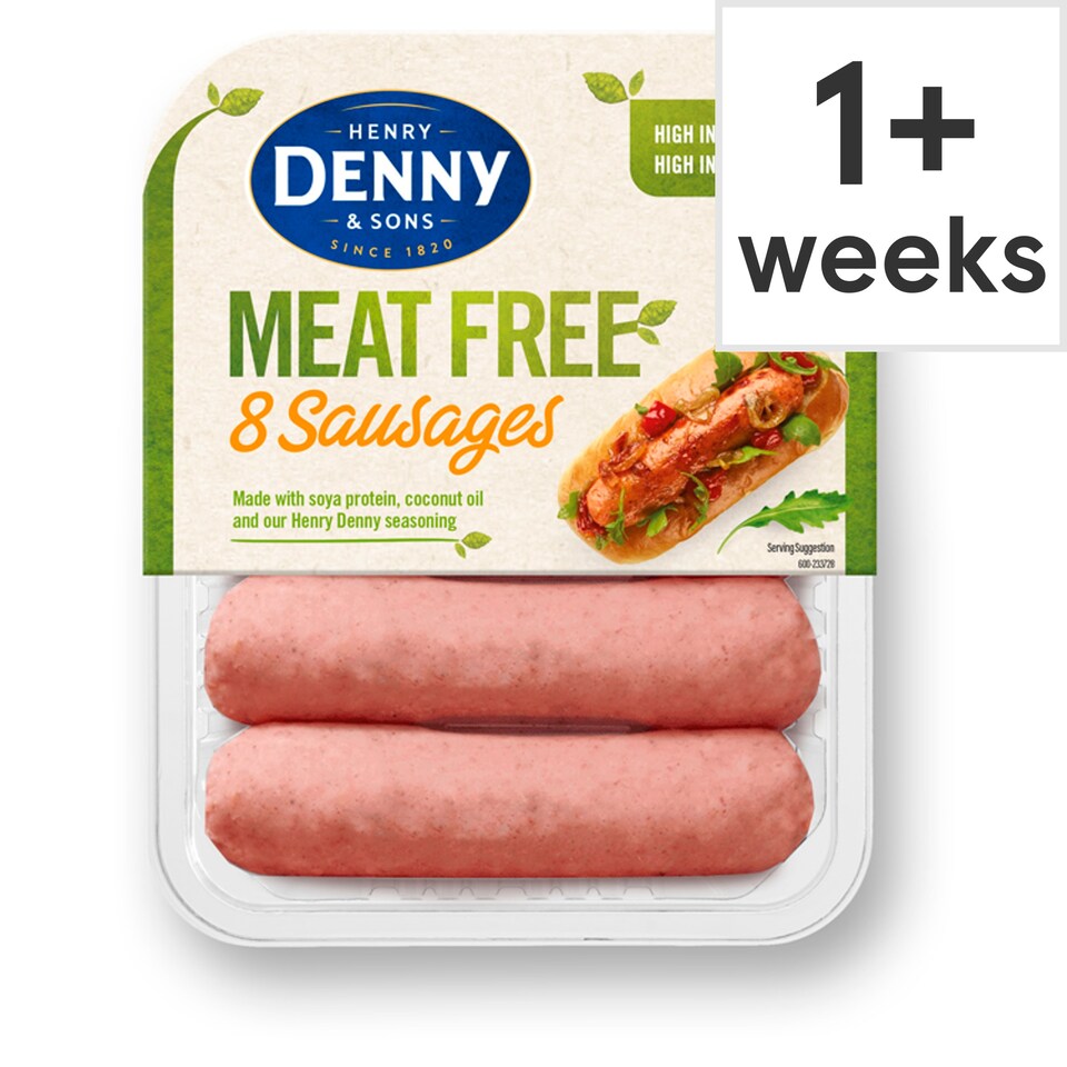 Denny 8 Meat Free Sausages 304g