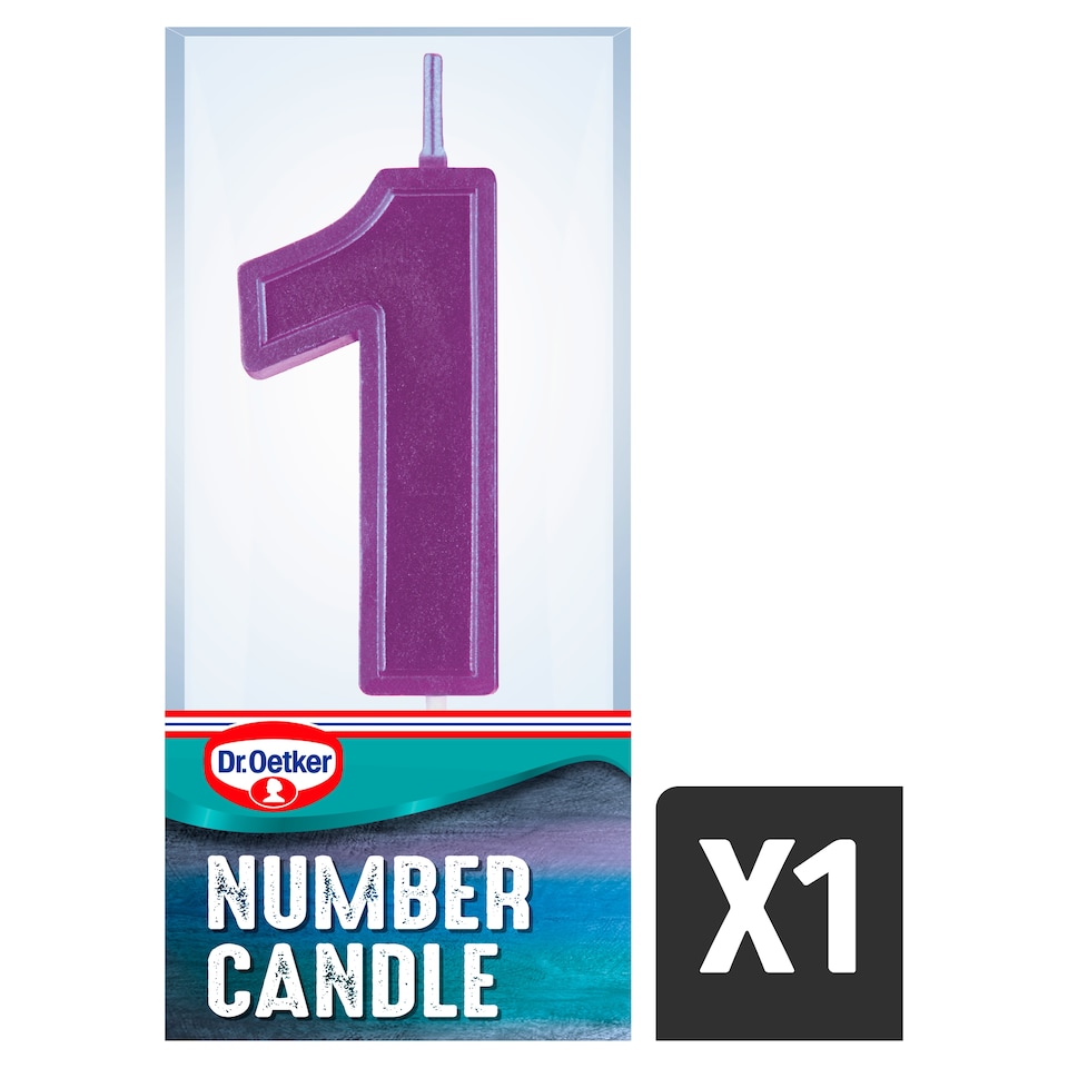 image 1 of Dr. Oetker Number 1 Candle