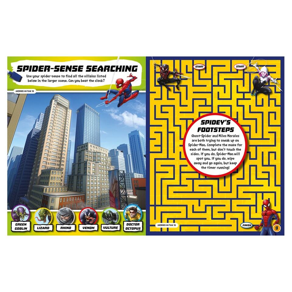 image 1 of Marvel Spiderman Beat The Clock Activites