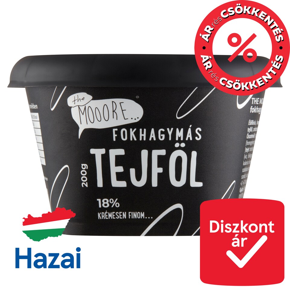 The Mooore fokhagymás tejföl 18% 200 g