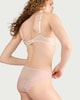 image 1 of F&F Floral Lace Mesh Brazilian Knickers in Pink