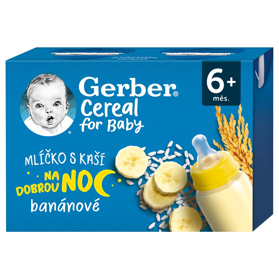 GERBER Cereal mlíčko s kaší banánové 2 x 200ml