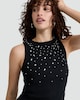 image 1 of F&F Cotton Blend Diamanté Embellished Vest in Black