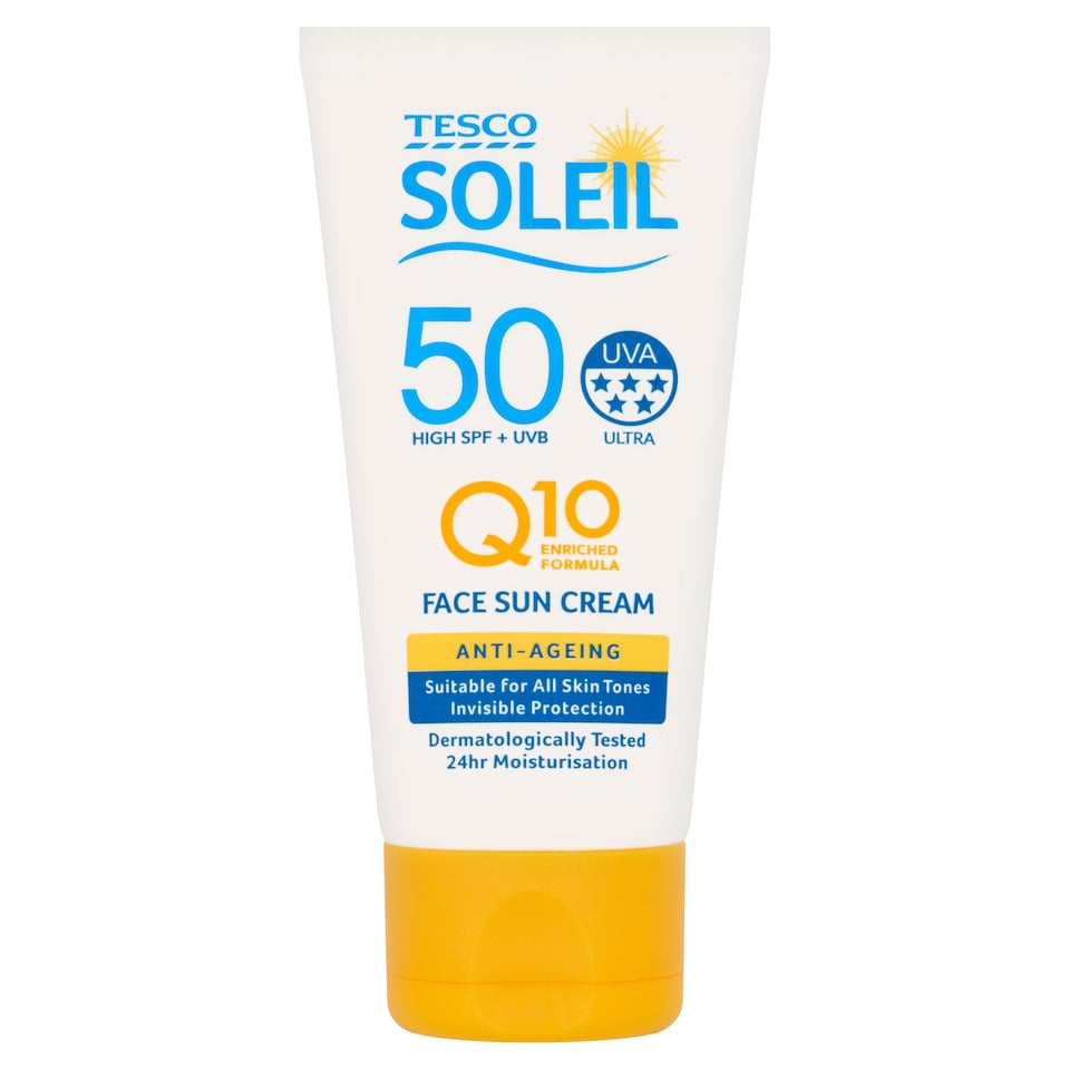 Tesco Soleil Anti-Ageing Q10 Face Sun Cream SPF50 50ml