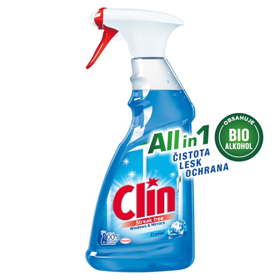 Clin čistič oken Crystal 500ml