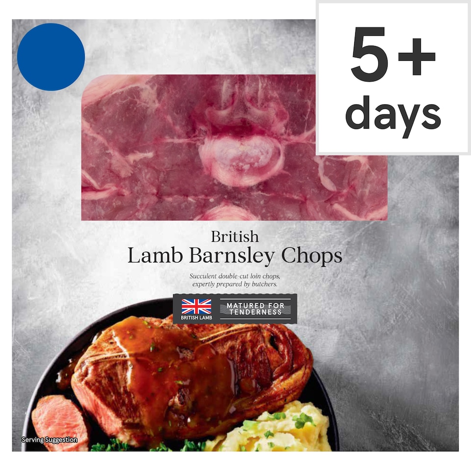 Tesco Finest British Barnsley Chops 450g-700g