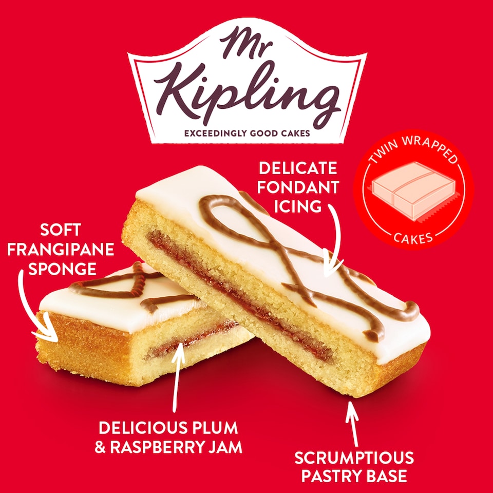 image 1 of Mr Kipling Bakewell Cake Slices 6 Pack