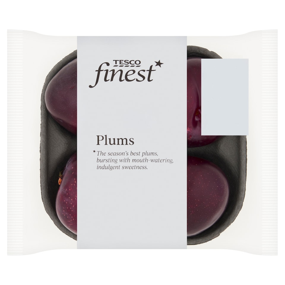 Tesco Finest Plums Minimum 4 Pack