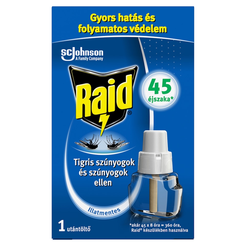 Raid Fragrance-Free Mosquito Repellent Liquid Refill for Electric Liquid Device 27 ml