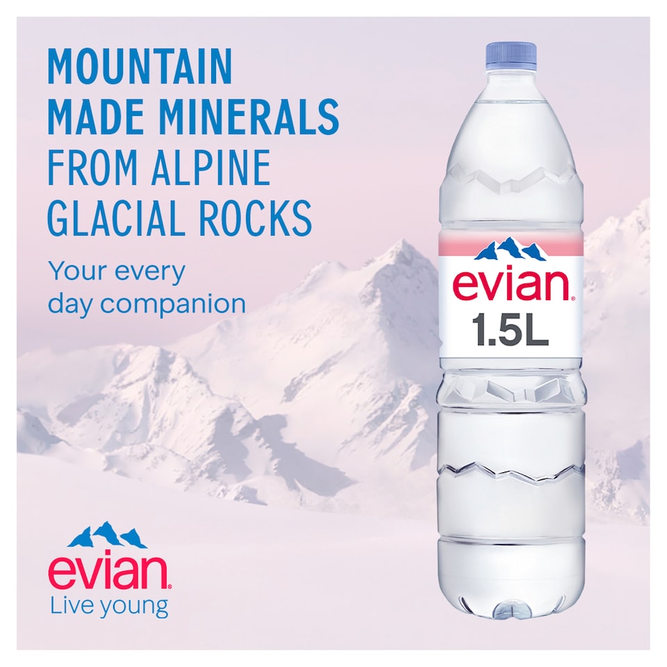 image 1 of Evian Natural Bottled Mineral Still Water Multipack 6x1.5L