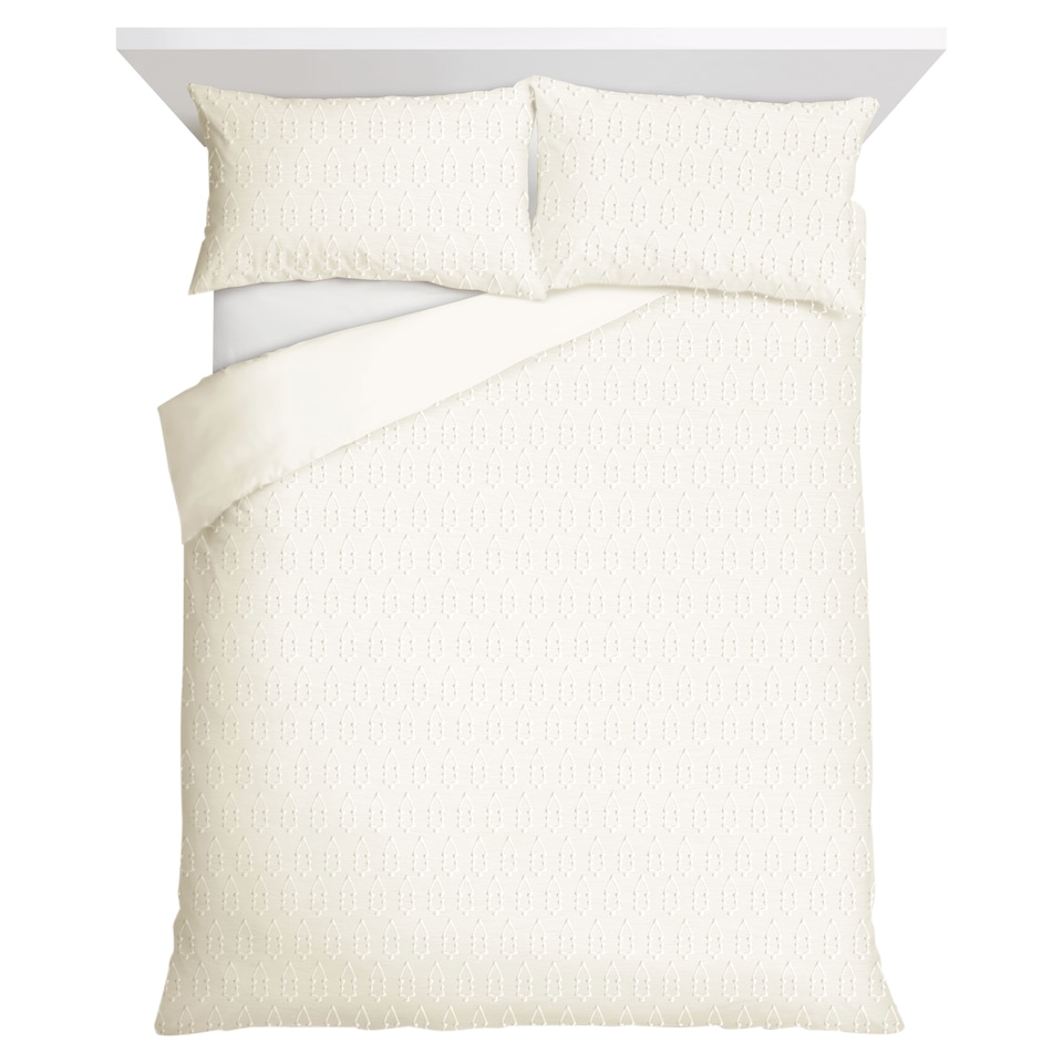 F&F Home Christmas Tree Fur Duvet Set King