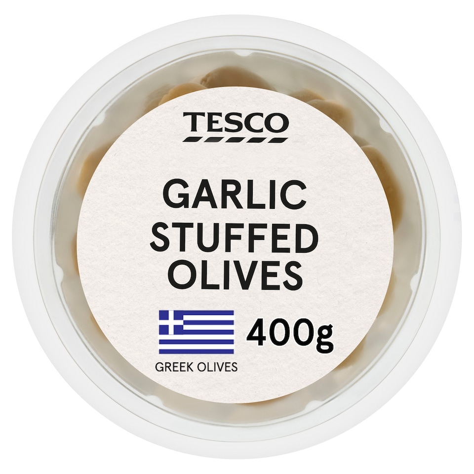 Tesco Garlic Stuffed Olives 400g