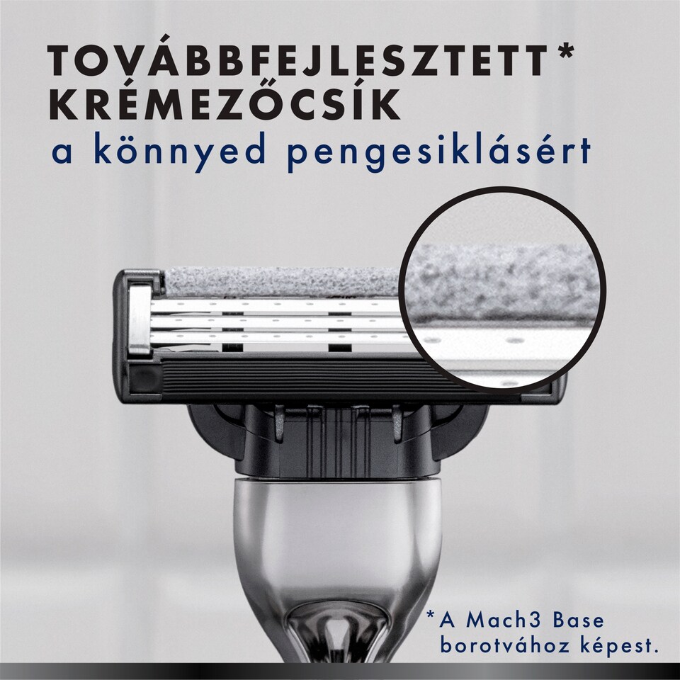 Gillette Mach3 Charcoal Férfi Borotvabetétek, 5 3 Pengés Borotvabetétek  1. kép