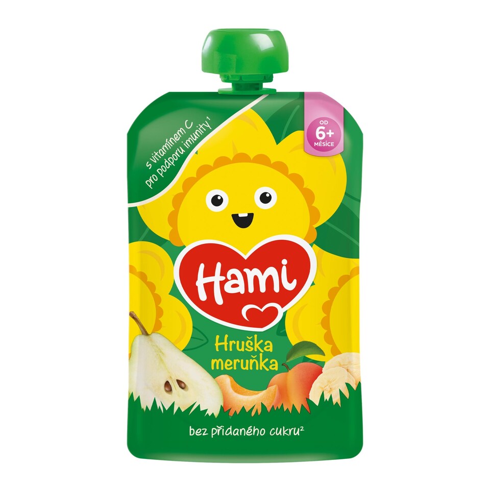 image 1 of HAMI pouch Apple pear banana apricot 100g
