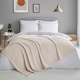 image 2 of Silentnight Love Sleep Cream Waffle Grid Throw 150 x 200cm