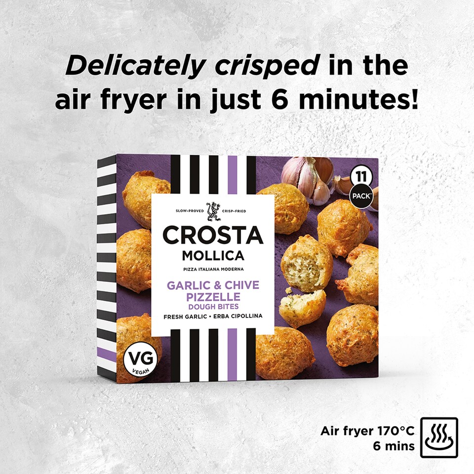 image 1 of Crosta Mollica Pizzelle Dough Bites – Garlic & Chive 180g