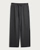 image 4 of F&F Active Ribbed Wide Leg Drawstring Joggers in Grey