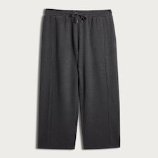 F&F Active Ribbed Wide Leg Drawstring Joggers in Grey
