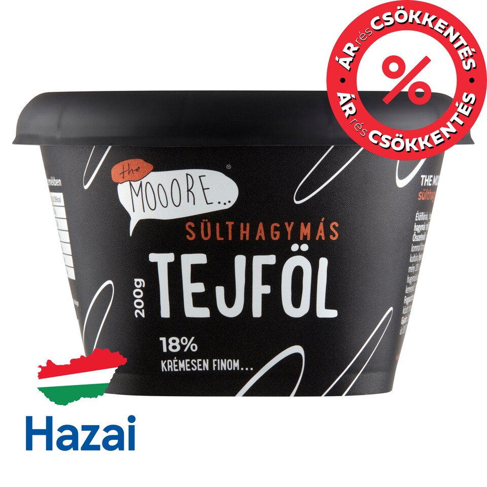 The Mooore sülthagymás tejföl 18% 200 g