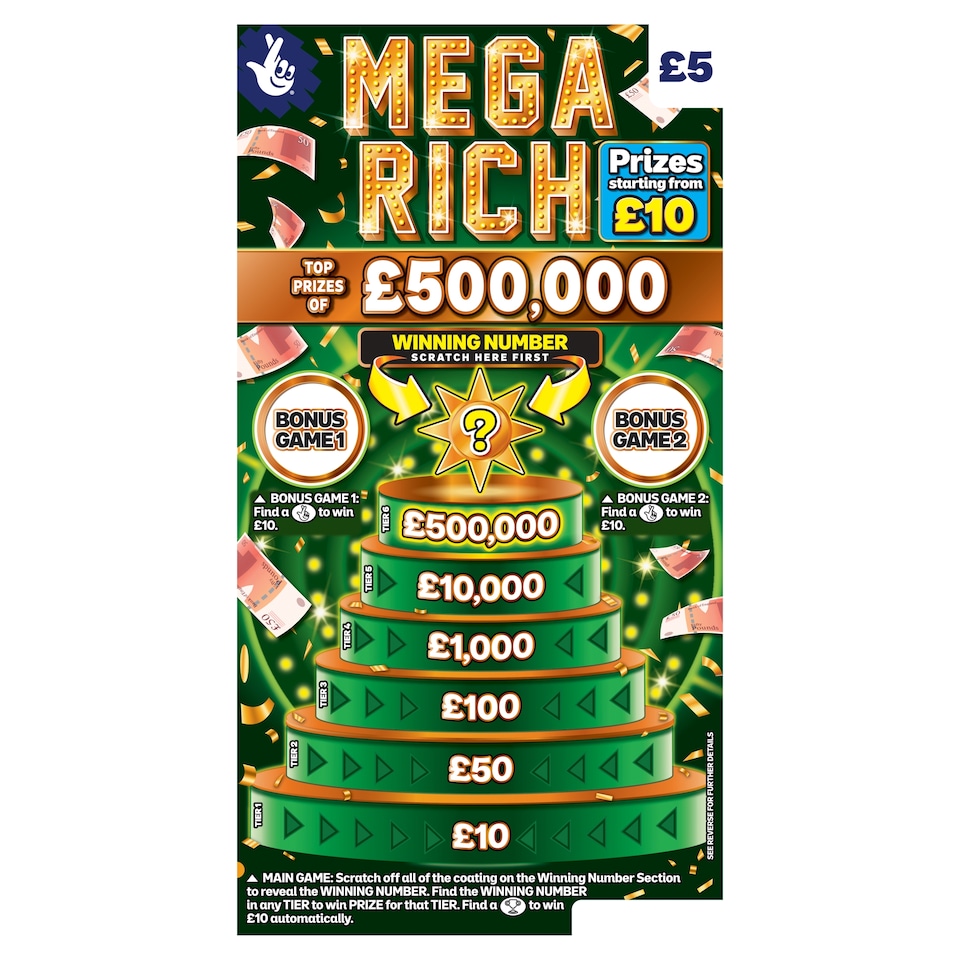 MEGA RICH SCRATCHCARD
