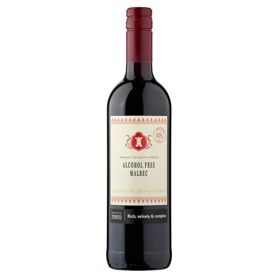 image 1 of Tesco Alcohol Free Malbec 75Cl